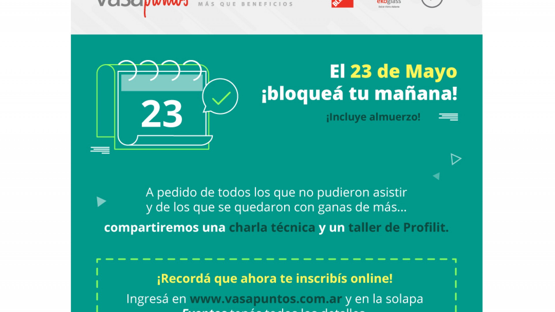 VASApuntos – Invitaciones a Eventos