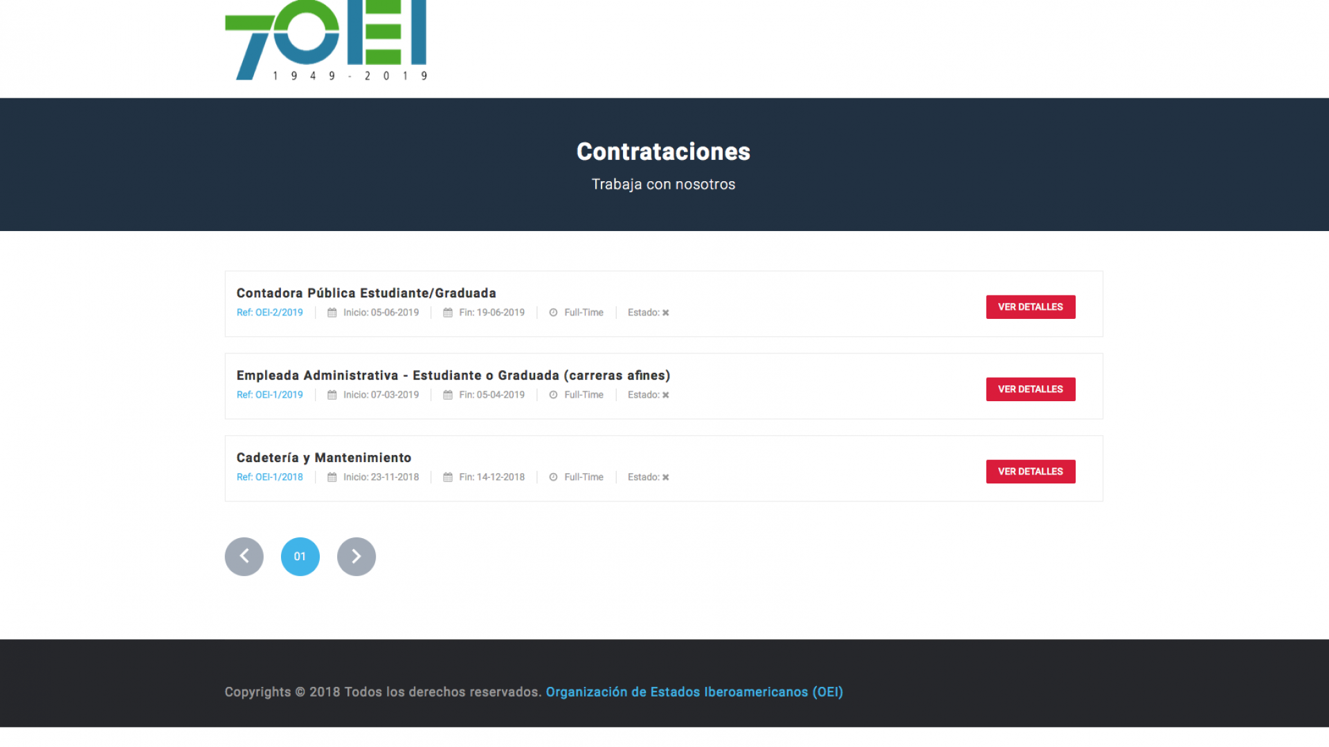 Organizacion de Estados Iberoamericanos – Job Posting www.oei.org.ar
